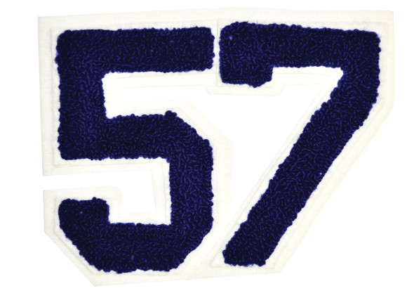 4" Patch Numbers Pair Assorted Adult