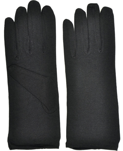 Women's Ladies Nylon Gloves Black