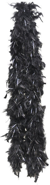 Women's 5' Chandelle Boa With Lurex Black