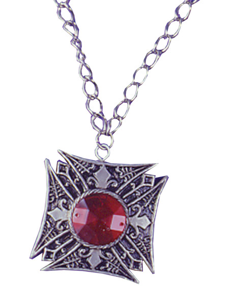 Medallion Vampire Red Gem Adult