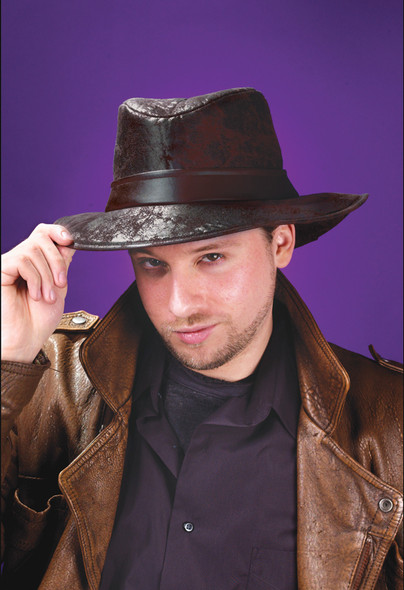 Fedora Leather-Look Adult