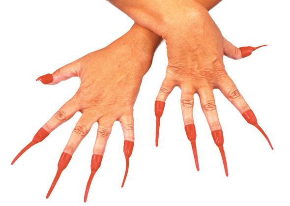 Nails Red Devil Adult