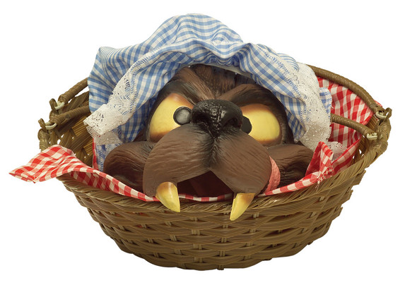 Wolf Head In A Basket Adult