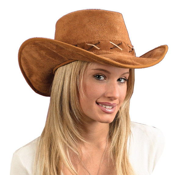 Hat Cowboy Suede-Look Adult