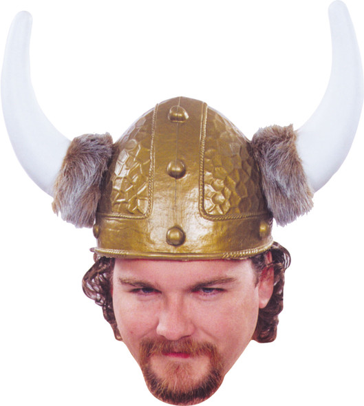 Men's Viking Helmet Gold 1 Adult