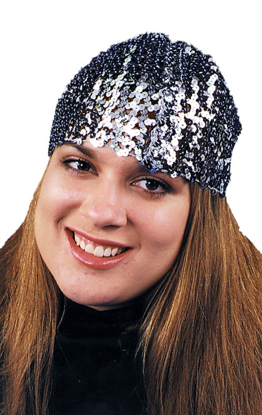 Women's Cloche Hat Sequin Adult Black