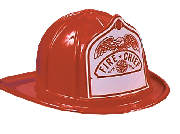Red Firefighter Helmet Adult