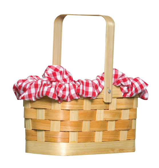 Purse Gingham Basket Adult