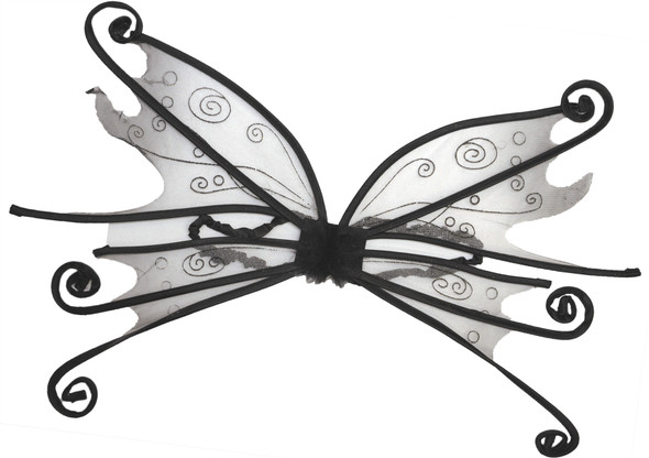 Women's Wings Spider Fairy Adult Black With Black Rib