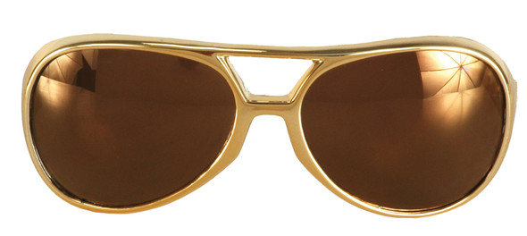 Rock & Roller Glasses Adult Gold/Gold