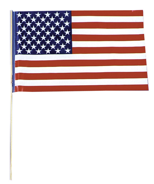 Flag Plastic USA-Pack Of 12