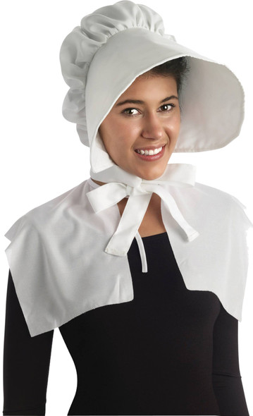 Bonnet Fabric Adult White