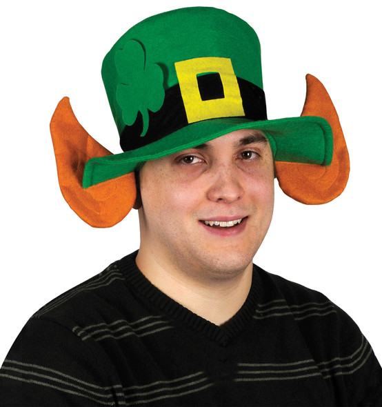 Felt Leprechaun Hat With Ears Adult