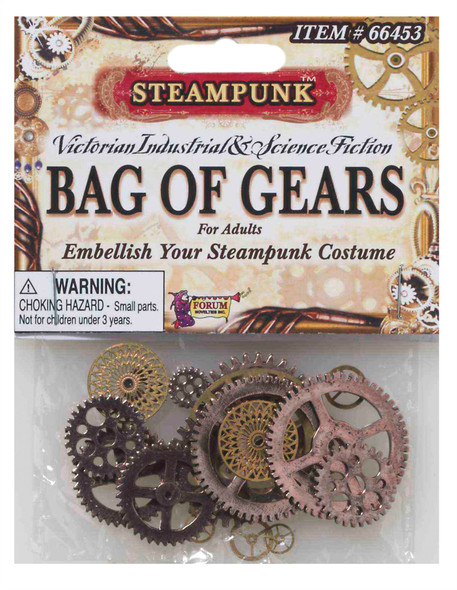 Steampunk Bag Of Gears Adult