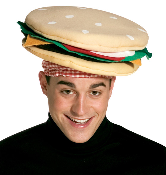 Cheeseburger Hat Adult