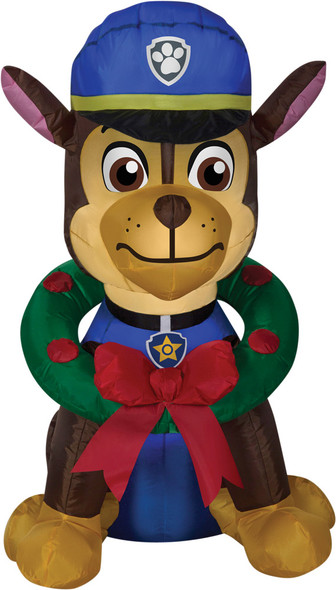 Airblown Inflatable Chase With Wreath-Paw Patrol