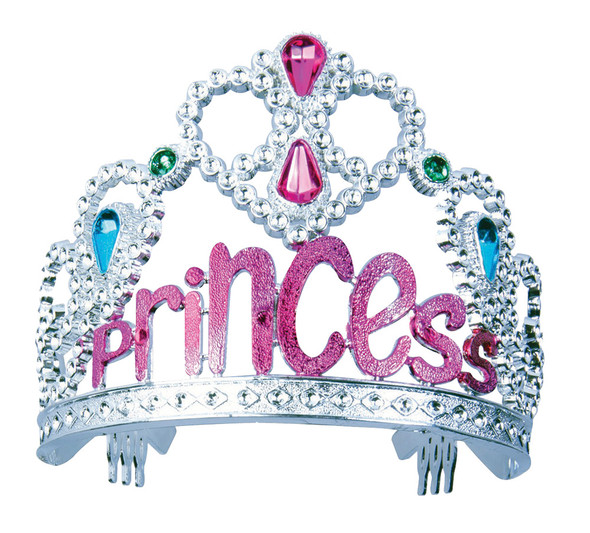 Tiara Princess Silver/Pink Child Costume