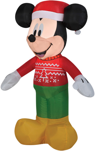 Airblown Inflatable Mickey In Ugly Sweater