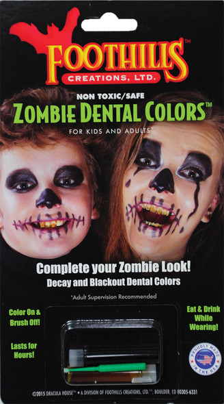 Zombie Dental Color For Kids Adult