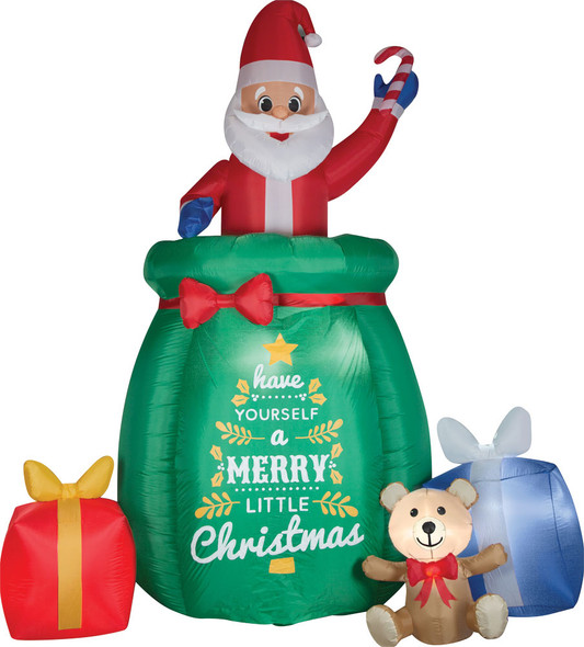 Airblown Inflatable Animated Pop-Up Santa