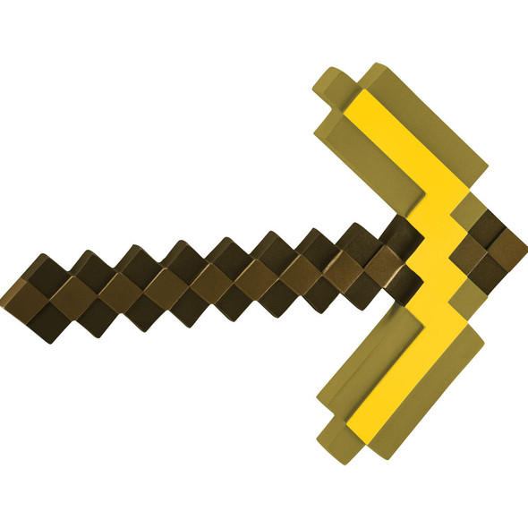Minecraft Gold Pickaxe Adult