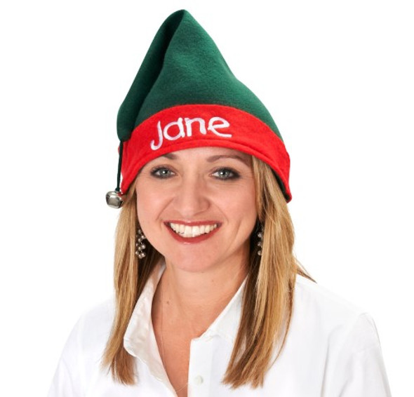 Elf Hat Green Red Felt