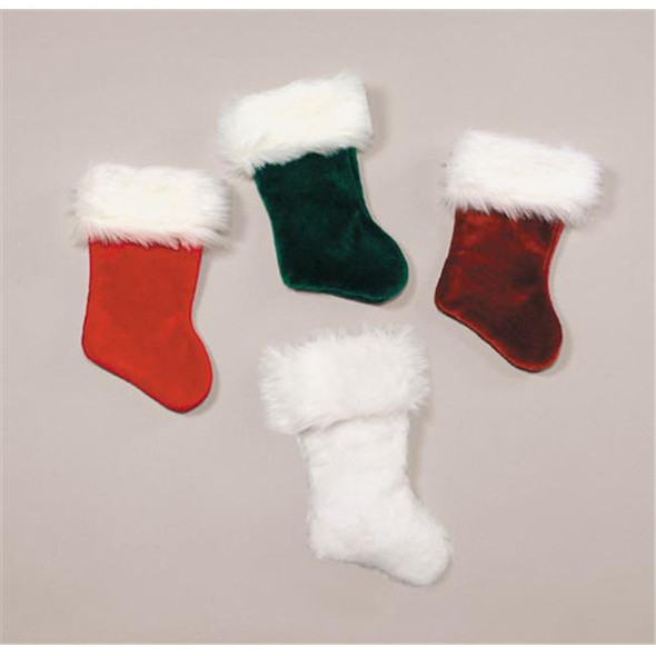 21" Santa Stocking Green