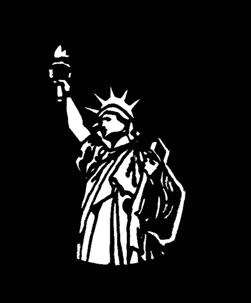 Stencil Statue Liberty Stainless