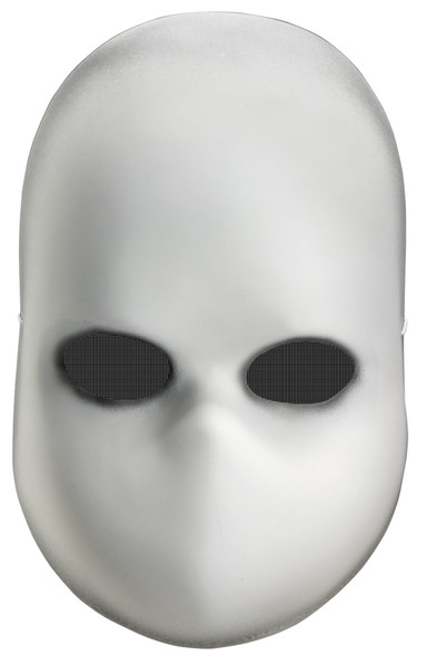 Blank Black Eyes Doll Mask Adult