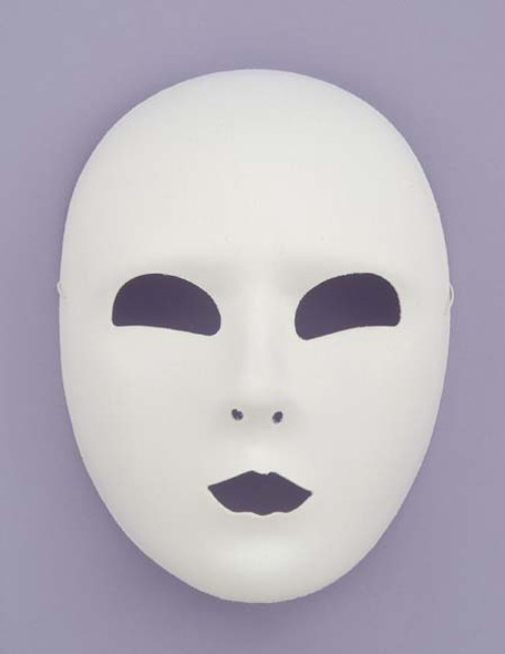 White Full Face Mask Adult