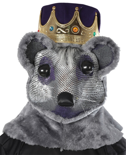 Purple & Red Mouse King With Crown Adult