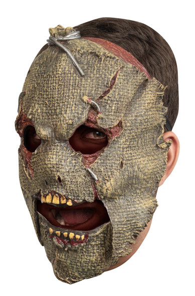 Scarecrow Moving Mouth Latex Mask