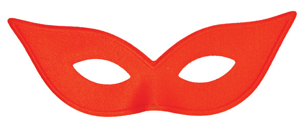 Women's Satin Harlequin Mask Red