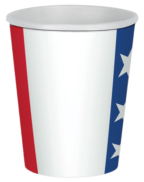 Patriotic Beverage Cups 9 oz. Pack Of 8