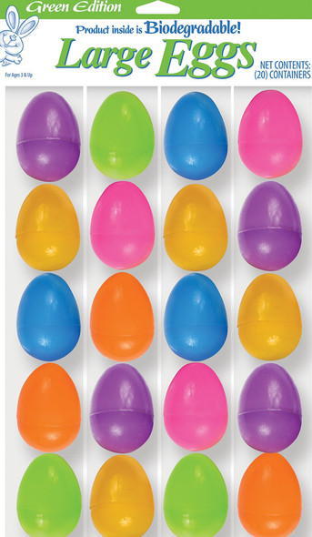 Plastic Easter Eggs-Bag Of 20