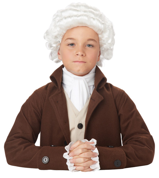 Boy's Colonial Man Wig Child Costume
