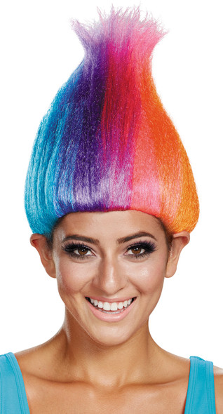Women's Wig Rainbow Colored Adult Troll Wi