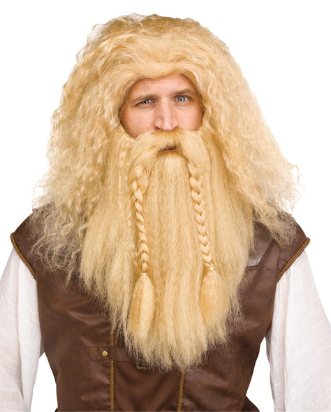 Men's Wig Viking & Beard Blonde