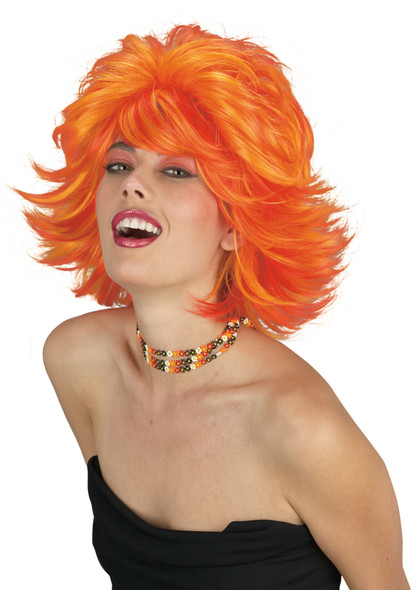 Women's Wig Choppy Red Orange