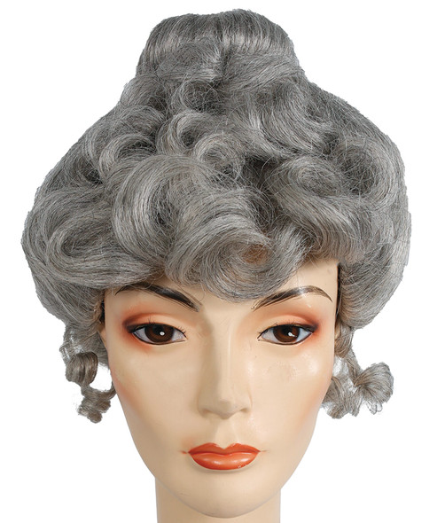 Women's Wig Gibson Girl Dark Brown/Gray 51