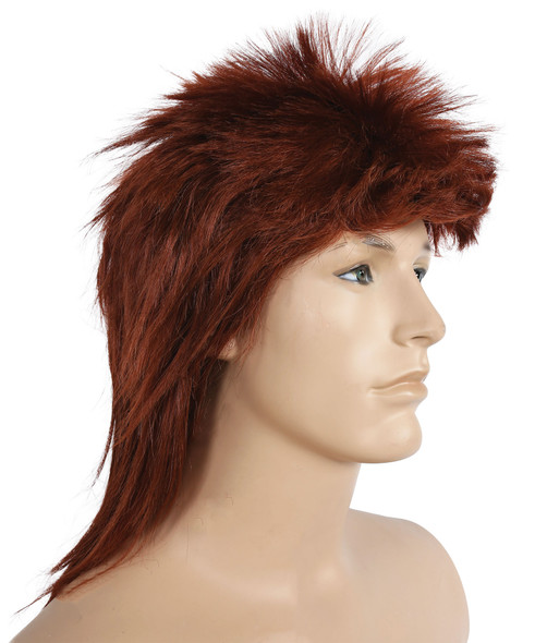 Men's Wig Mullet Long Auburn