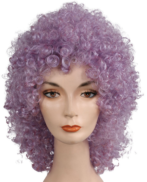 Women's Wig Clown Disco Lavender Kaf5