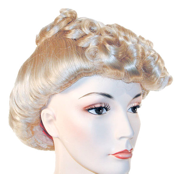 Women's Wig Pompadour 1940's 22 Blonde