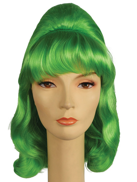 Women's Wig Beehive Pageboy Green