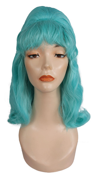 Women's Wig Beehive Pageboy Light Turquoise