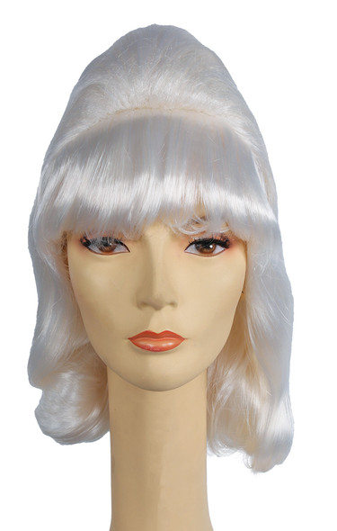 Women's Wig Beehive Pageboy White