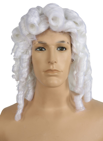 Men's Wig Alonge Deluxe White