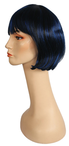 Women's Wig China Doll Black/Royal Blue Kaf6