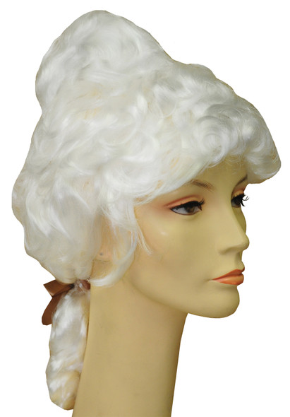 Women's Wig Colonial Lady Special White