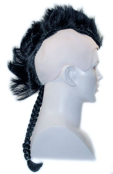 Men's Wig Native American Braided Black